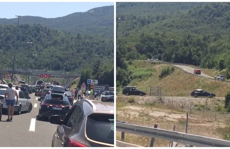 2016 7 26 nestrpljivi vozaci probili ogradu na autocesti kod